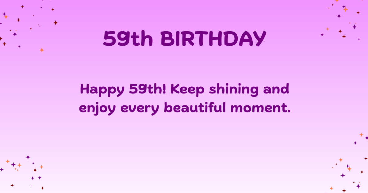 59th birthday wishes 