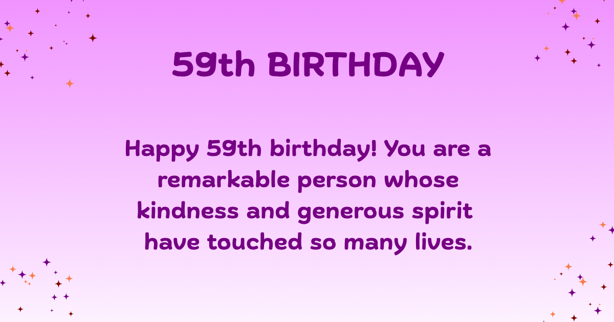 59th birthday wishes 