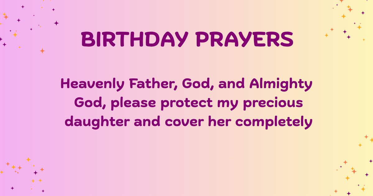 birthday prayers for daughter