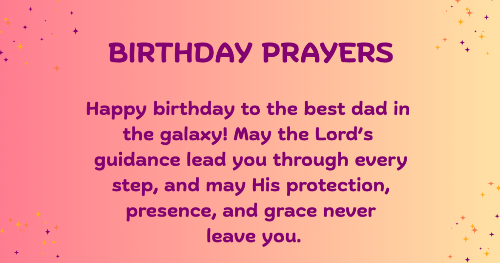 birthday prayers for father