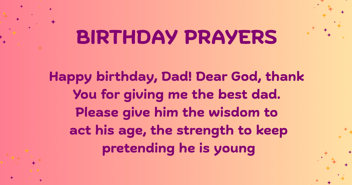 birthday prayers for father