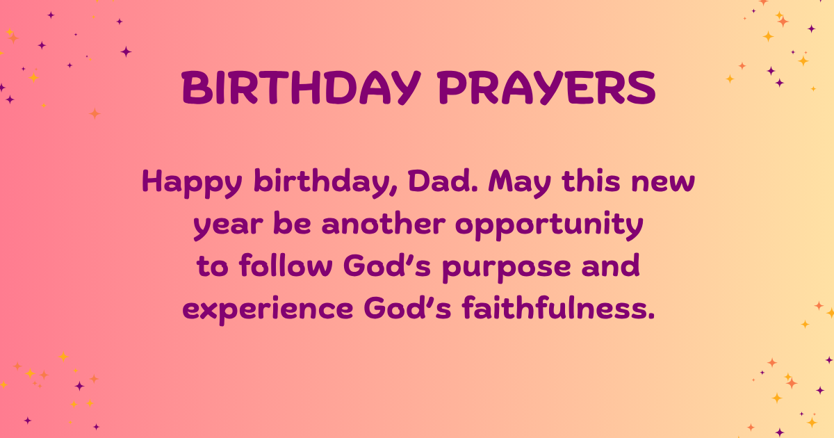 birthday prayers for father