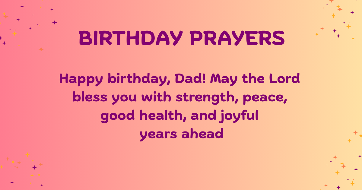birthday prayers for father