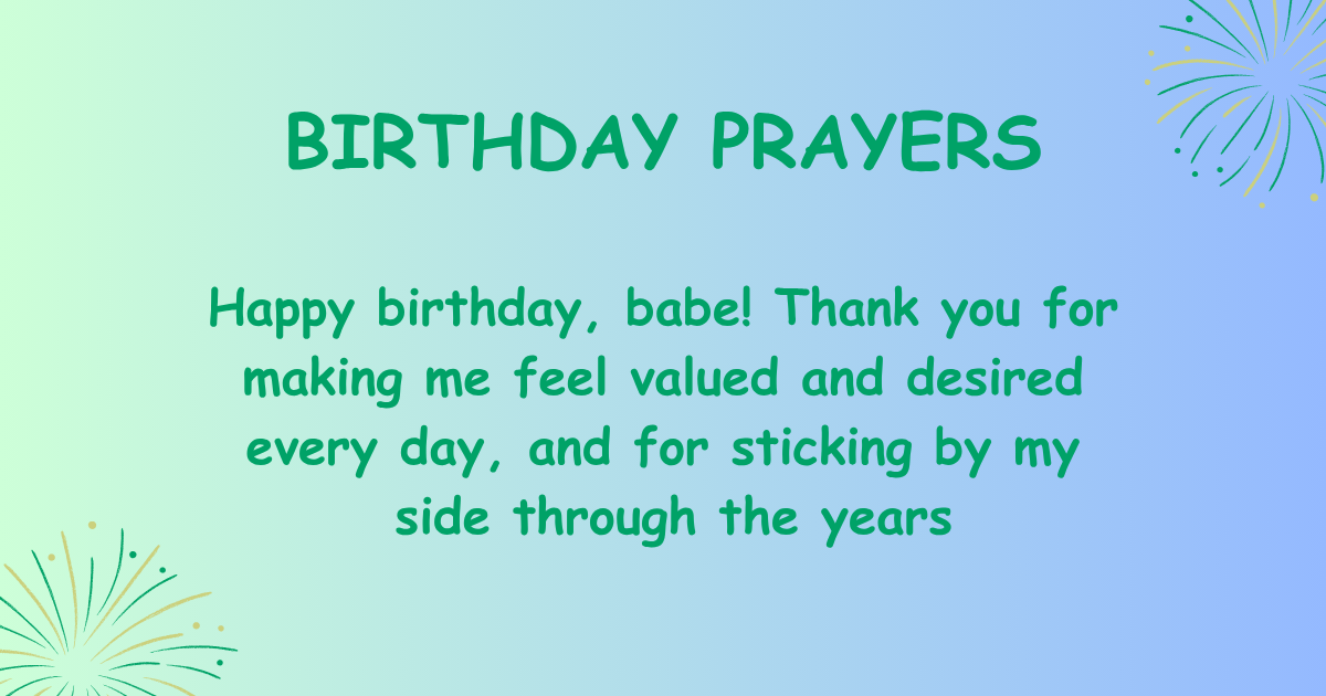 birthday prayers for husband