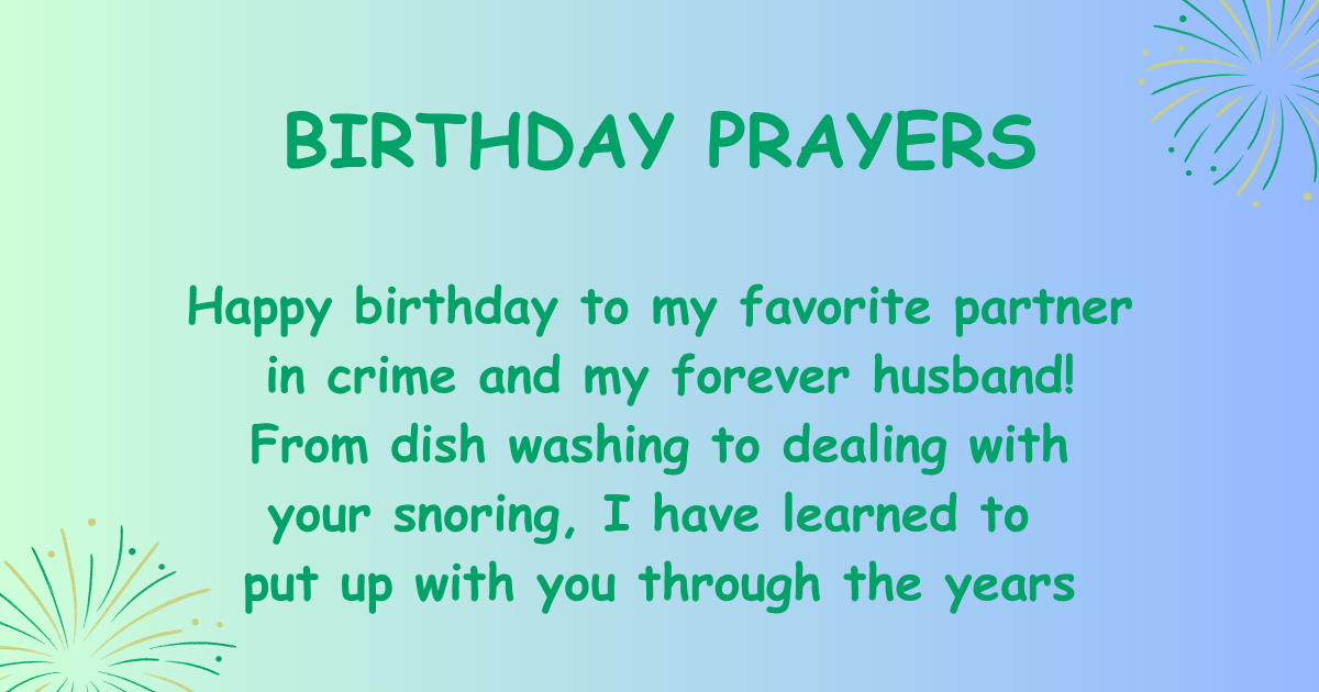 birthday prayers for husband
