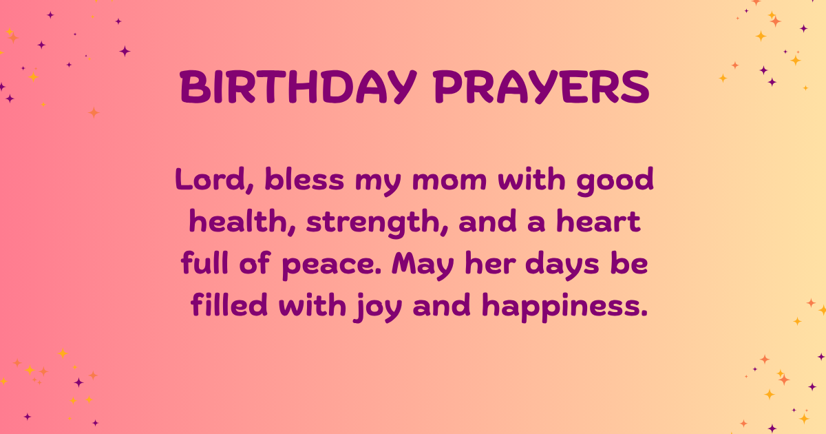 birthday prayers for mom 