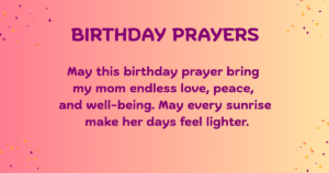 birthday prayers for mom