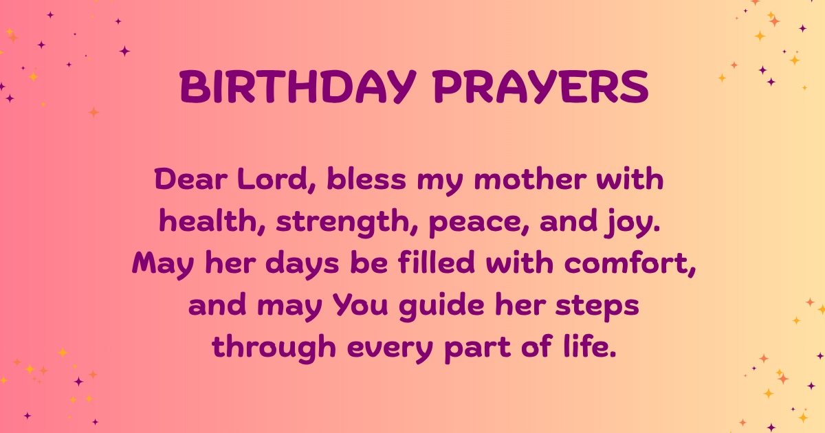 birthday prayers for mom